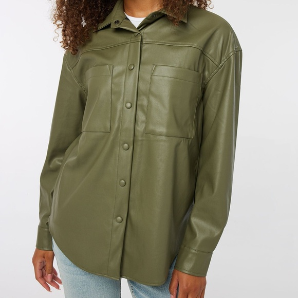 Ardene Olive Green Oversized Shacket size Small 🫒 - Picture 2 of 8
